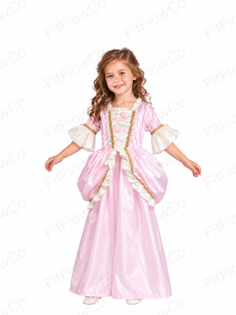Little Adventures Pink Vintage Princess Dress Girls L 5–7 Costume